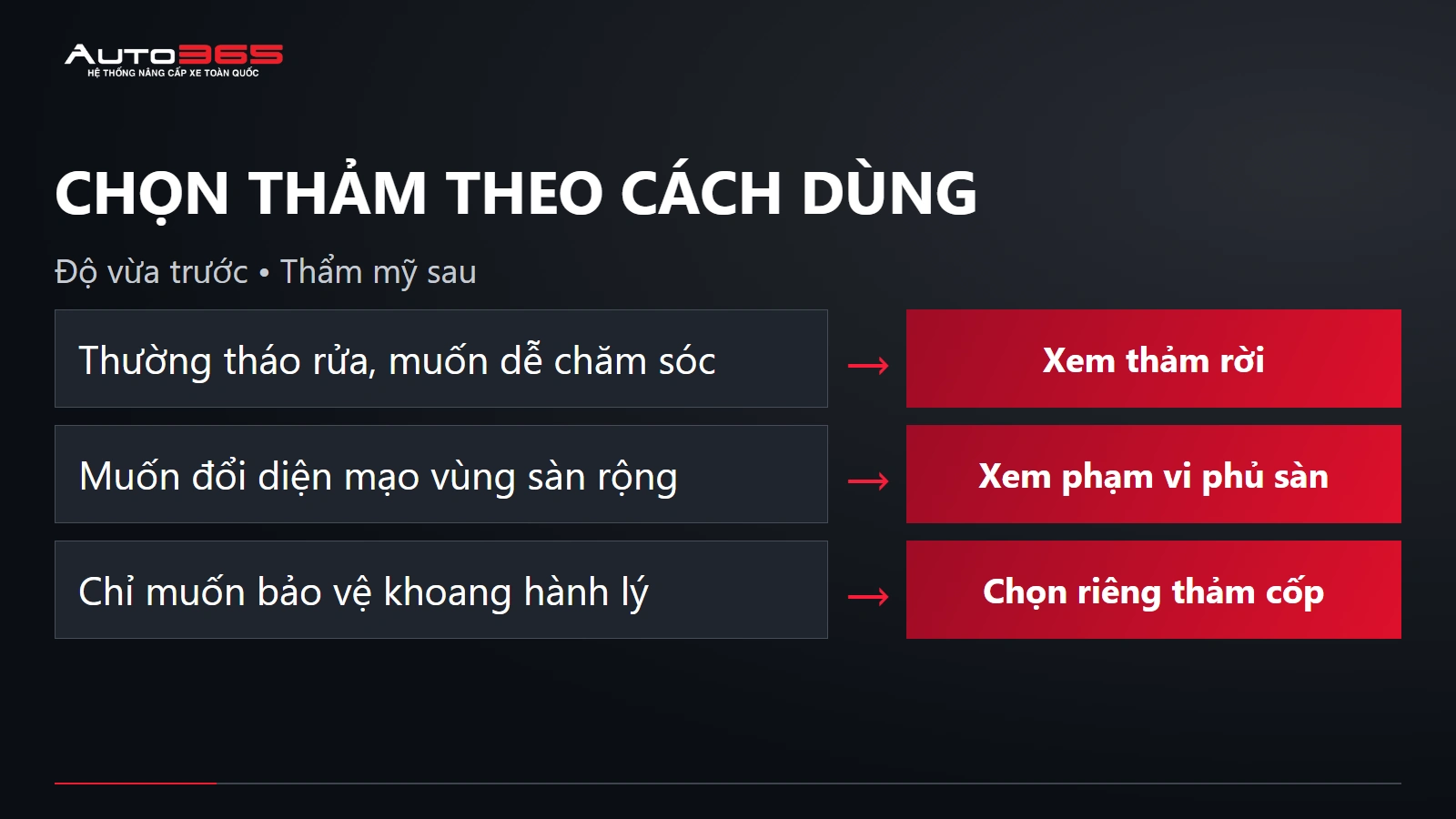 Ảnh nguồn chọn thảm theo cách dùng — VinFast VF8