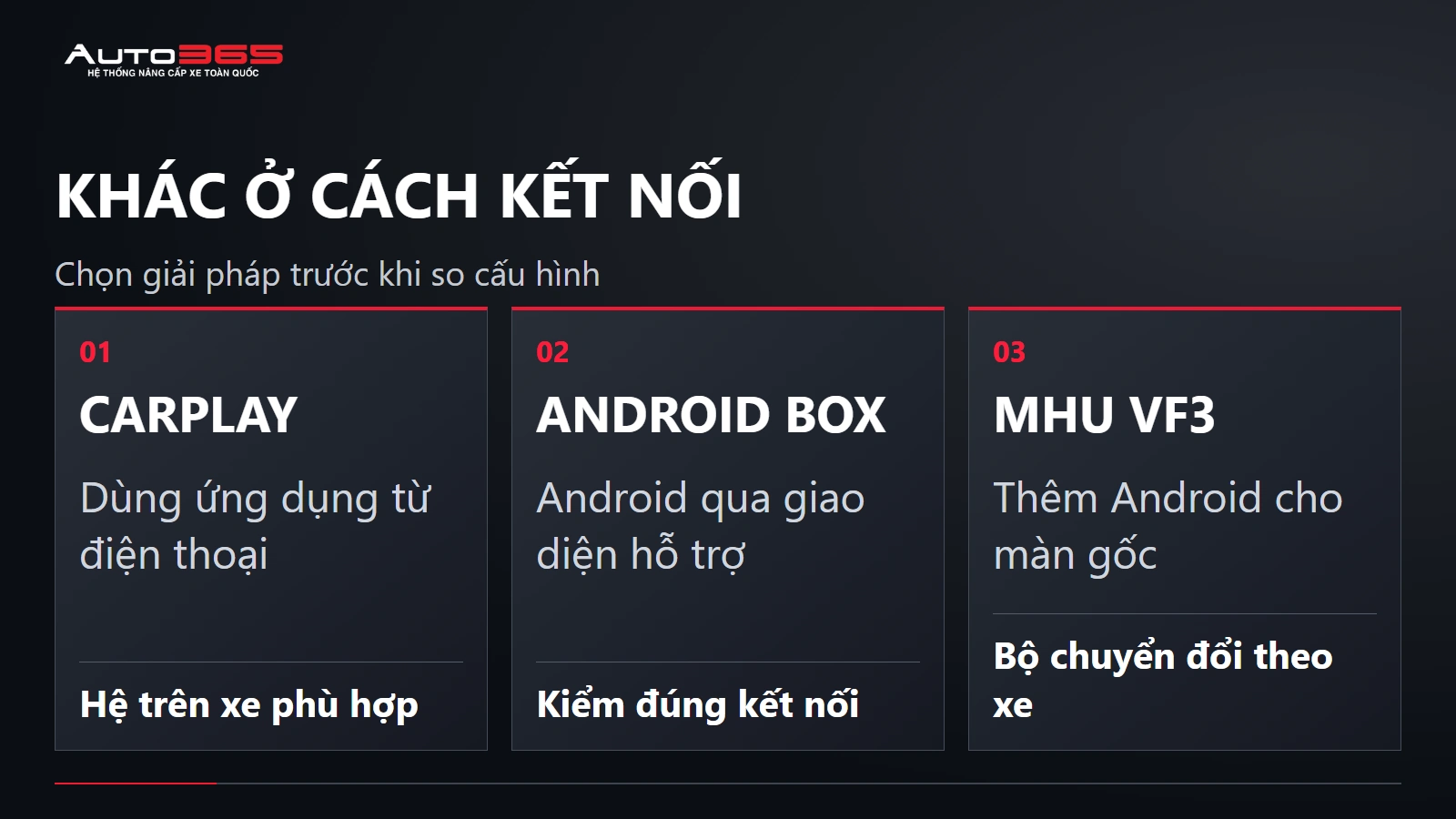 Khác ở cách kết nối