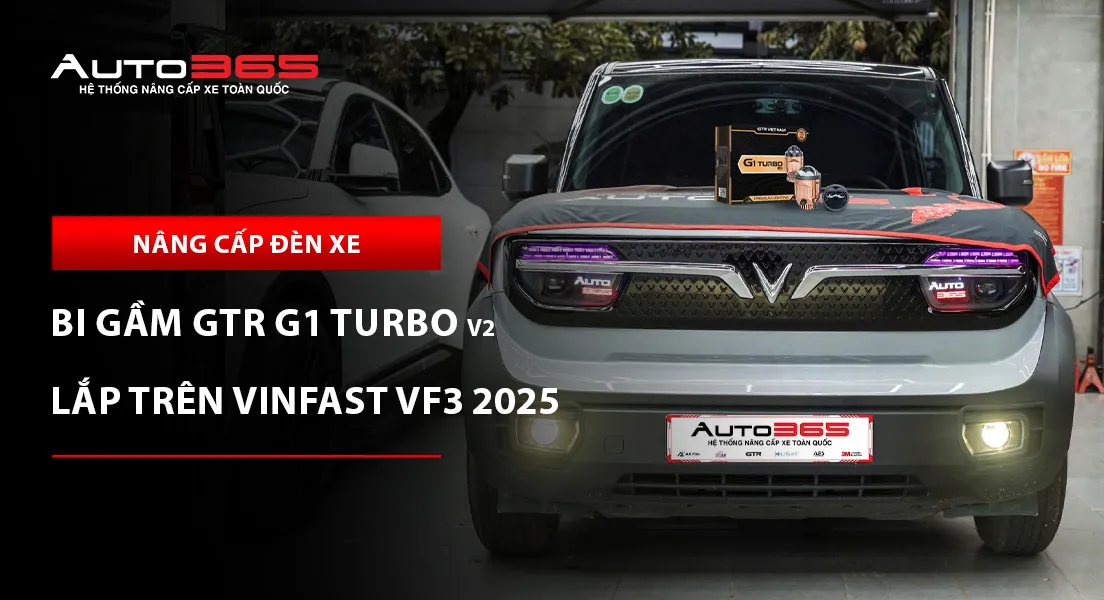 VinFast VF3 2025 Plus lắp bi gầm GTR G1 Turbo V2