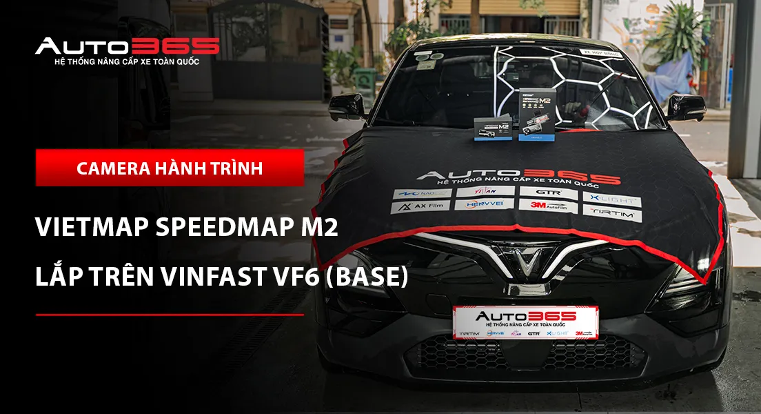 VinFast VF6 2025 Base lắp camera hành trình Vietmap SpeedMap M2