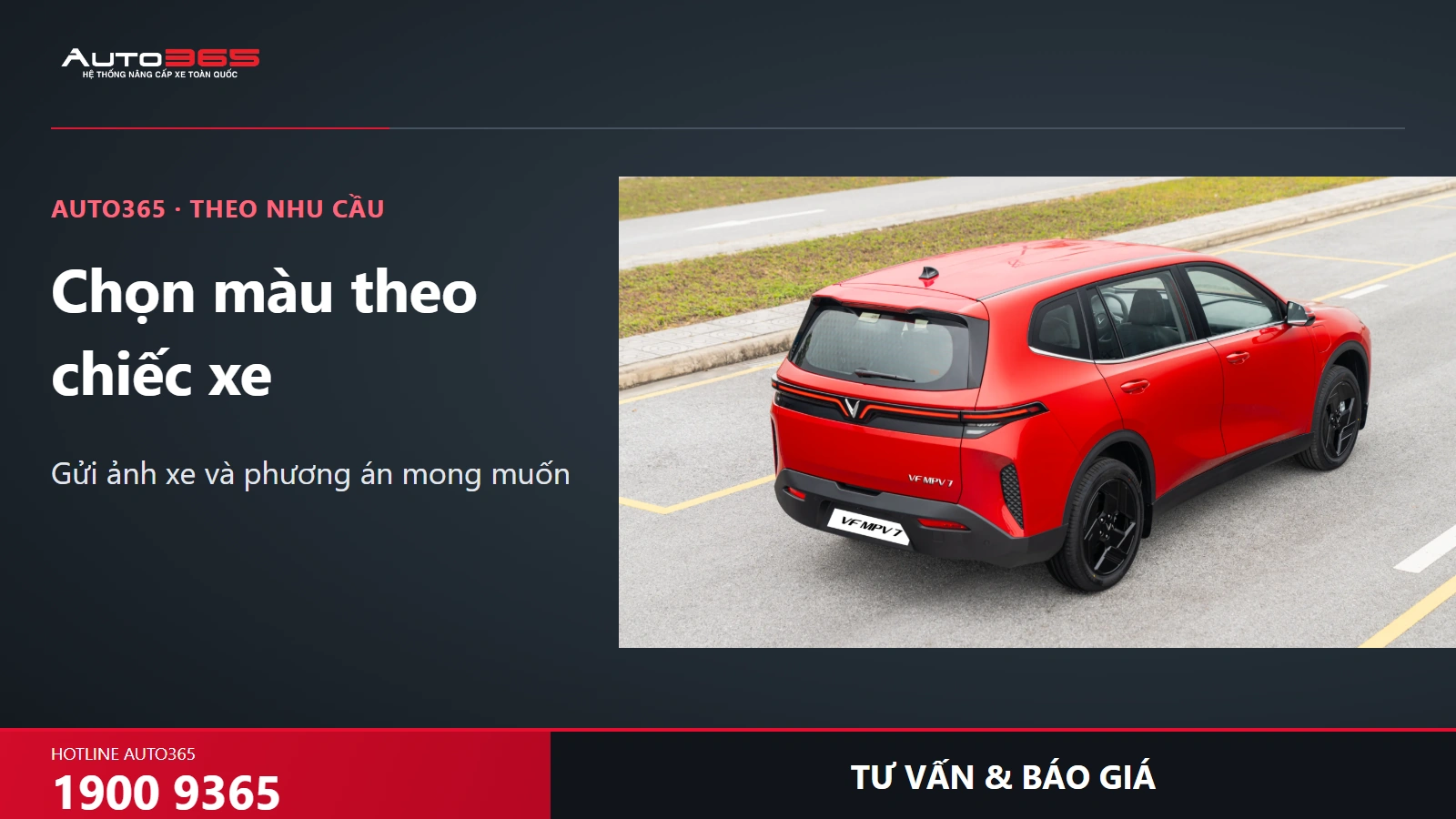Visual Auto365: Chọn màu theo chiếc xe