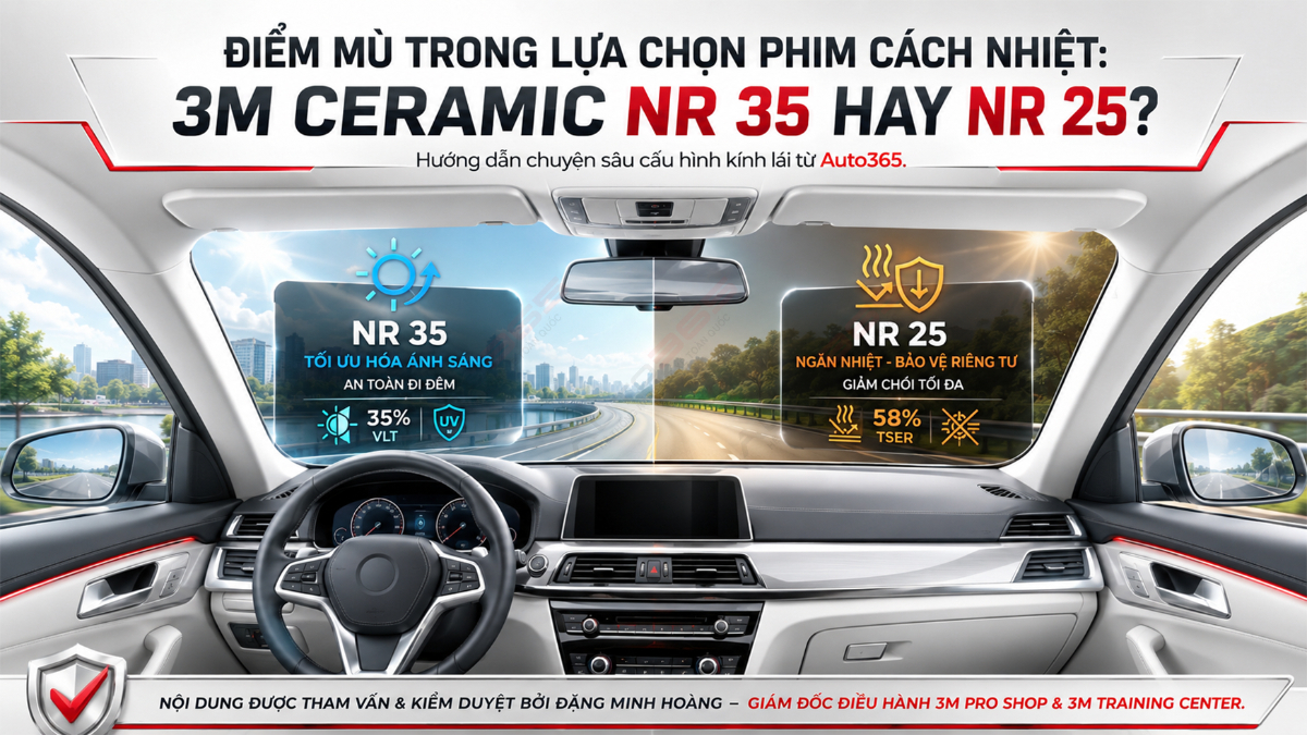 Nên chọn NR35 hay NR25 cho kính lái?