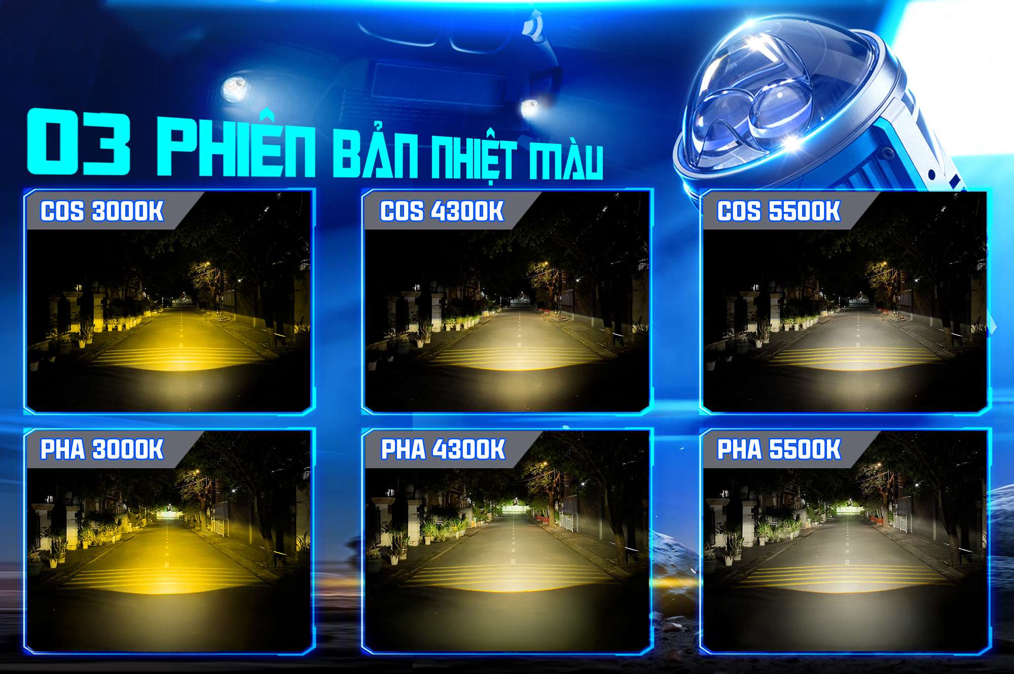 Auto365vn 3 Phien Ban Nhiet Mau 3000k 4300k 5500k Cua Den Bi Gam Xlight F10 Turbo V2 Img 6a59cc054488d7.92661344