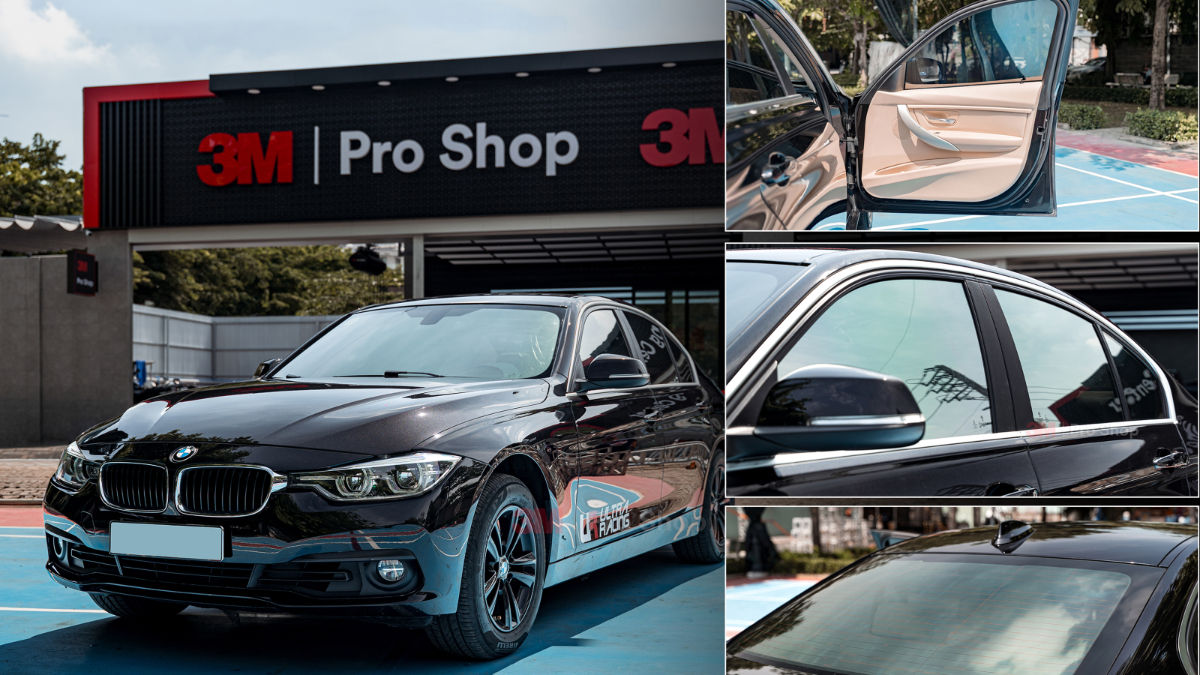 Xe BMW Series 3 dán phim cách nhiệt 3M Ceramic NR tại 3M Pro Shop