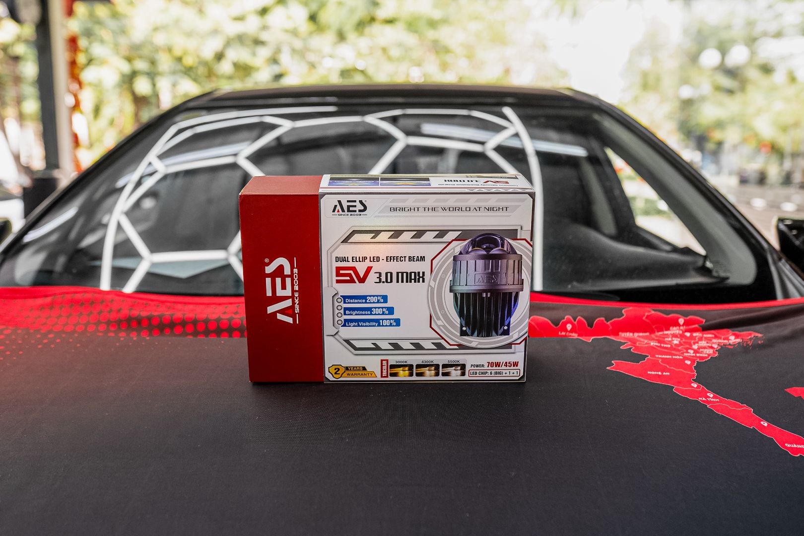 Hộp đèn AES SV 3.0 Max trên xe Toyota Camry