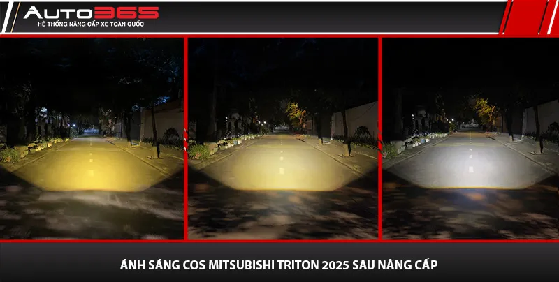 Ánh sáng Cos AES SV 2.0 Max trên Mitsubishi Triton 2025