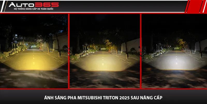Ánh sáng Pha AES SV 2.0 Max trên Mitsubishi Triton 2025