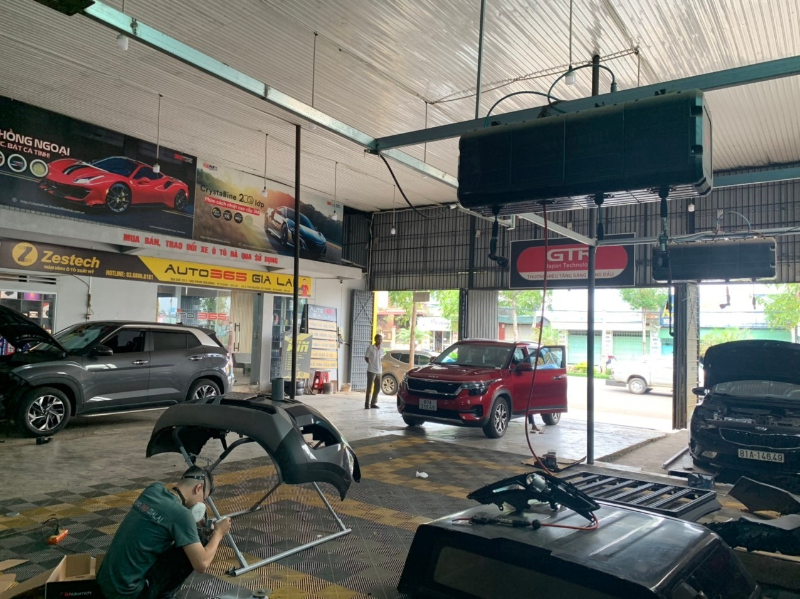 Khu vực thi công rộng rãi