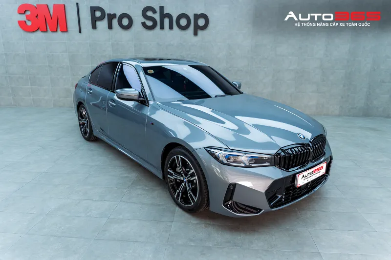 BMW 330i dán phim cách nhiệt 3M: Cách phối phim cho sedan thể thao