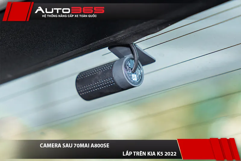 Camera sau 70mai A800SE SpeedEye trên Kia K5 2022 