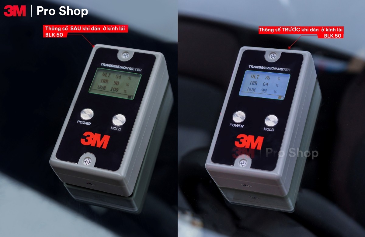 Đo kiểm kính và phim cách nhiệt tại 3M Pro Shop.