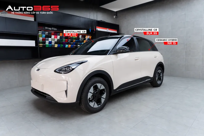 Geely EX2 dán CR BLK 50, CR BLK 35 và NR 15