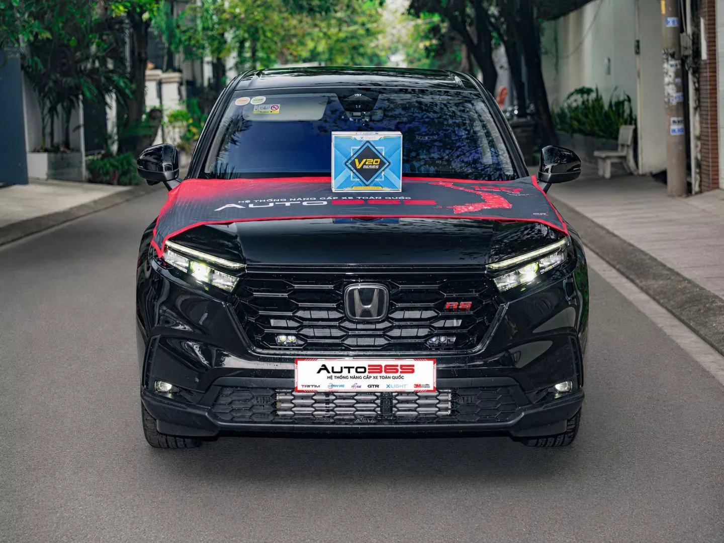 Honda CR-V e:HEV RS 2024 khi nâng cấp X-Light V20 Square, toàn xe chính diện
