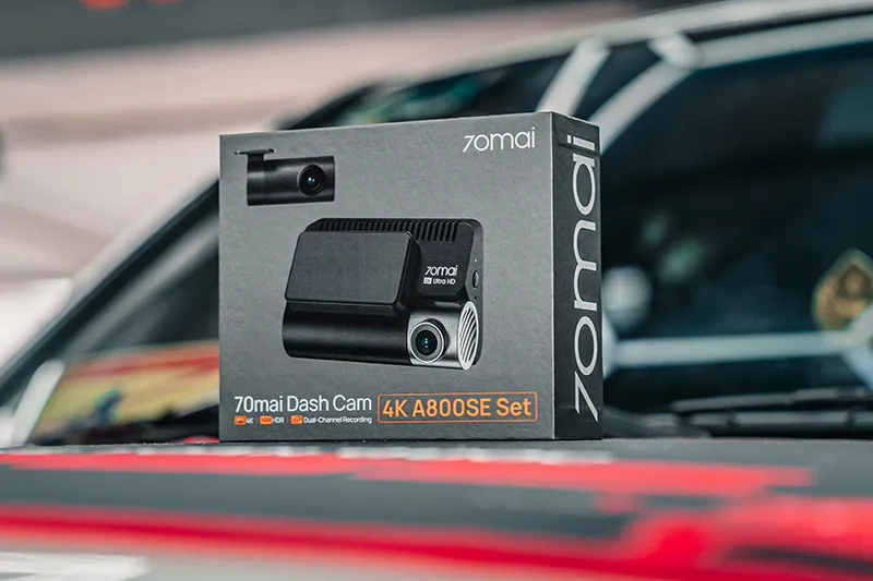 Hộp camera hành trình 70mai A800SE khi lắp cho Toyota Land Cruiser VX 2007