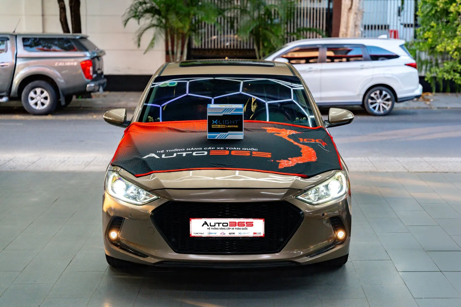 Hyundai Accent 2018 1.4 AT Đặc biệt khi nâng cấp X-Light V20 Base 2025, toàn xe chính diện