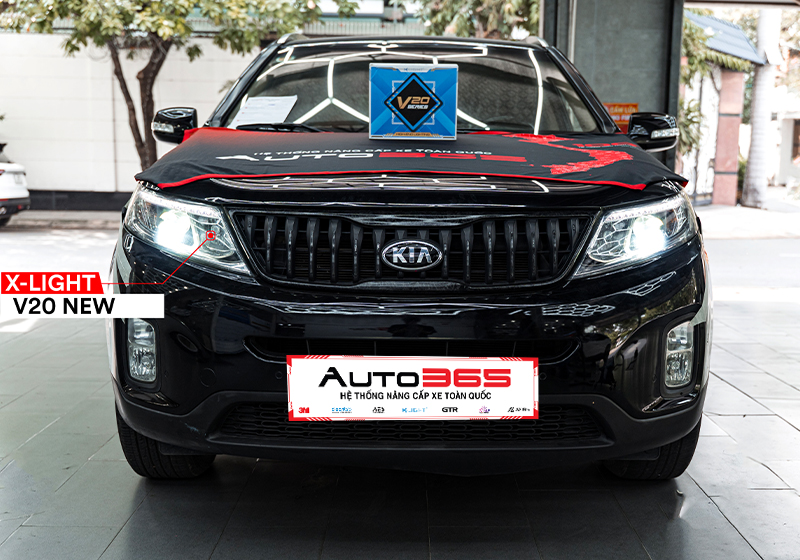 Kia Sorento 2019 hoàn thiện nâng cấp đèn pha bi LED