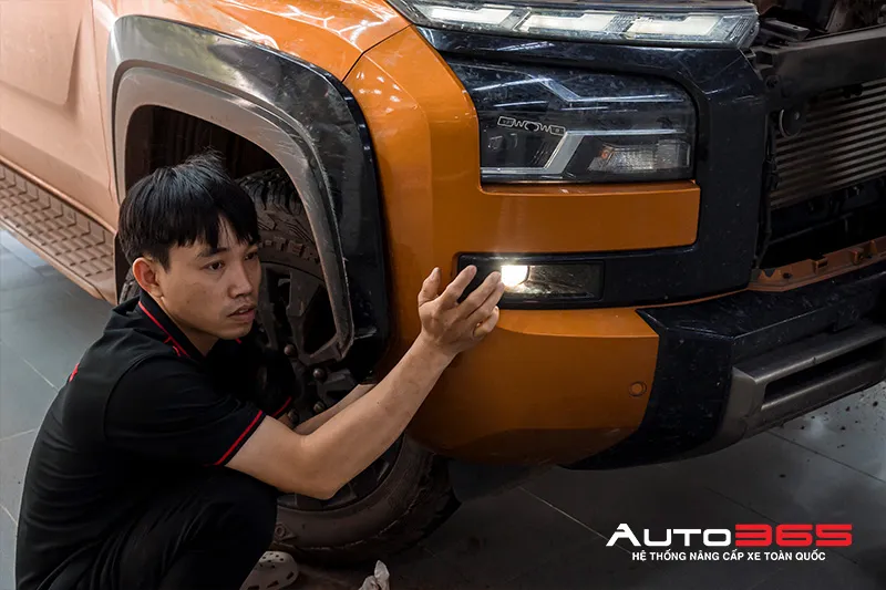 Kiểm tra AES SV 2.0 Max sau khi lắp trên Mitsubishi Triton 2025