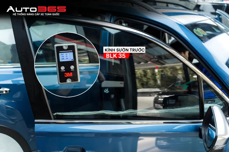 Kính sườn trước Subaru Forester sử dụng phim 3M Crystalline CR BLK 35.