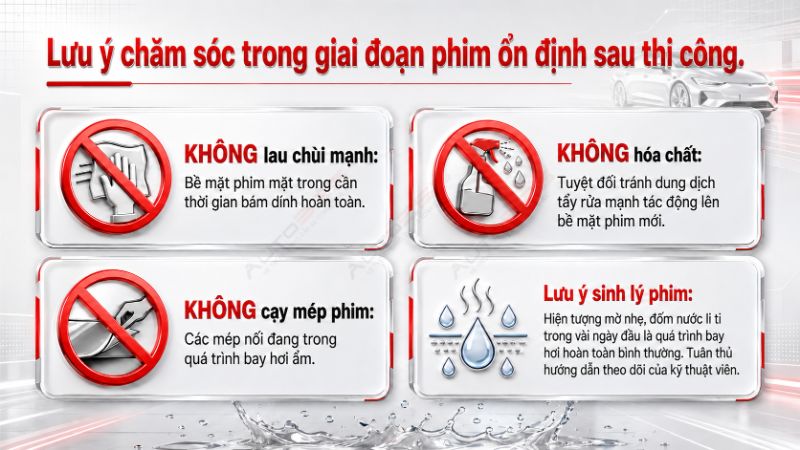 Auto365vn Luu Y Sau Khi Dan Phim Cach Nhiet 3m Ceramic Nr Cho Xe Ien Img 6a5df50f06acb2.20433317