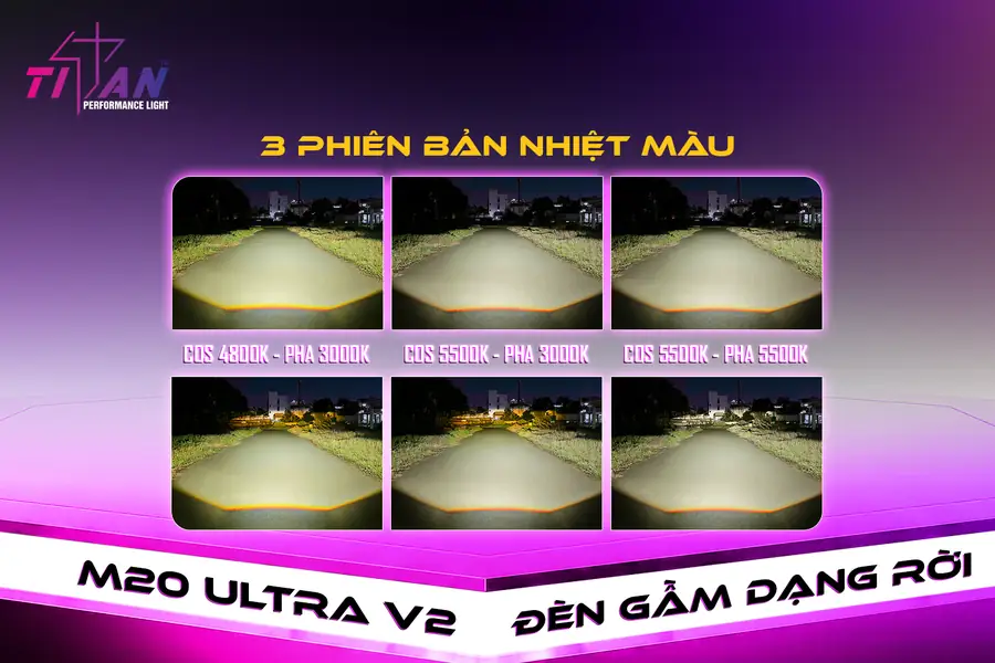 M20 Ultra V2 - 3 phiên bản nhiệt màu