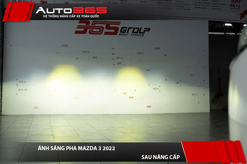 Ánh sáng Pha Mazda 3 sau khi lắp Titan Black 2026