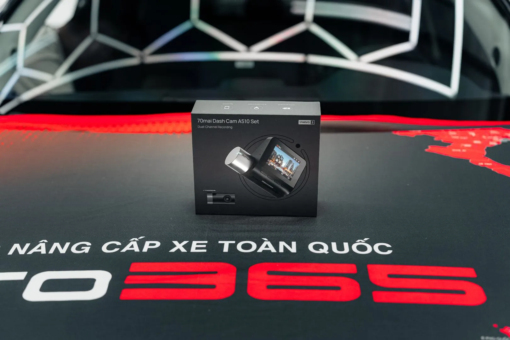 Cận cảnh hộp sản phẩm 70mai A510 tại Auto365.vn – Trụ Sở Chính.