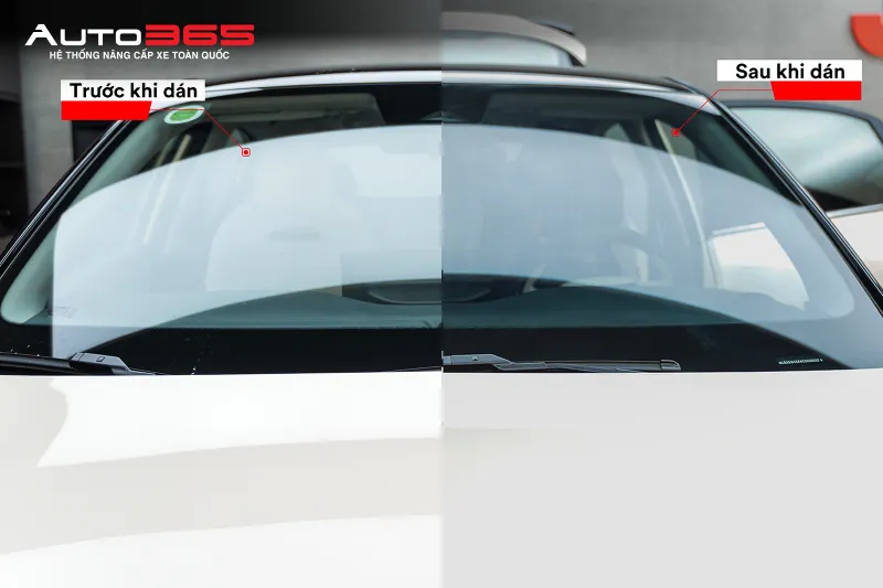 Kính lái Geely EX2 trước và sau dán CR BLK 50
