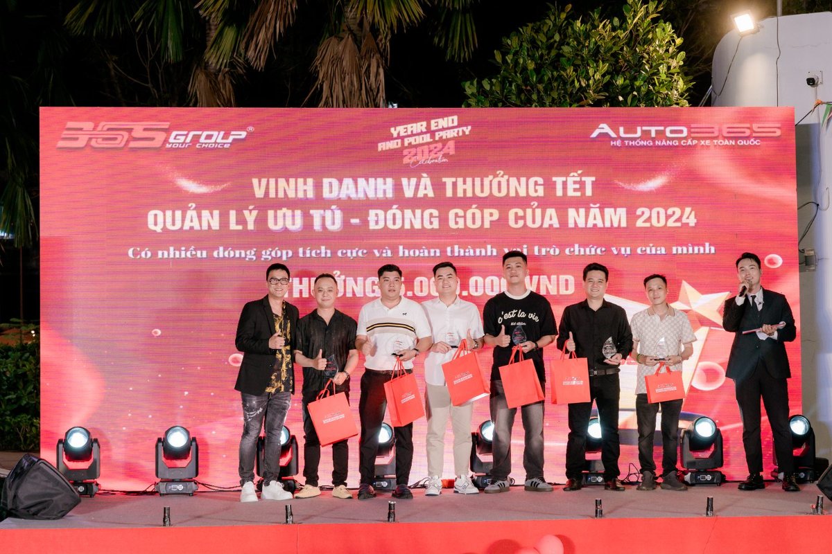 Chương trình Vinh danh và thưởng Tết quản lý ưu tú - đóng góp của năm 2024 tại Auto365.vn