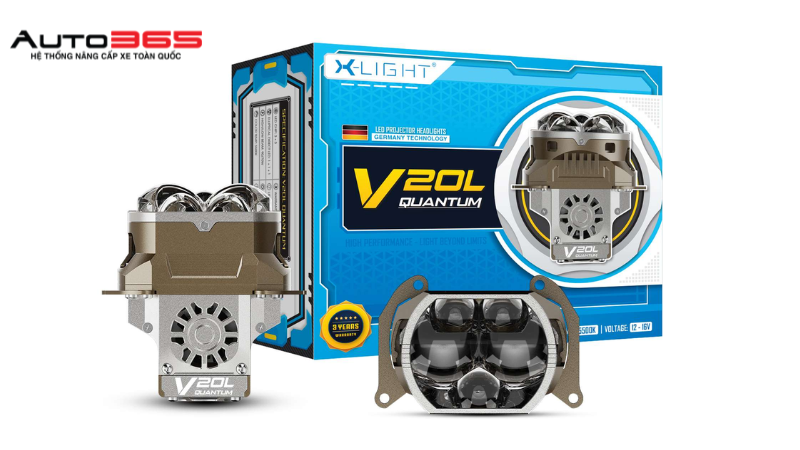 Đèn bi LED V20L Quantum sẽ là lựa chọn chất lượng giúp mang lại vùng sáng mạnh cho xế cưng