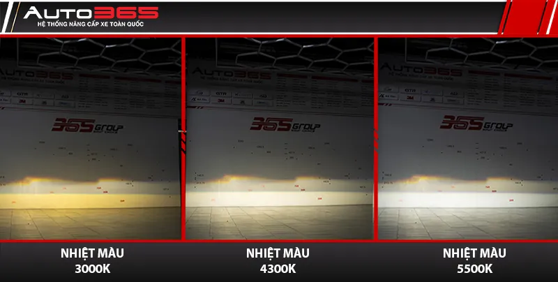 Ảnh ba nhiệt màu bi gầm X-Light 301 V2 ghi nhận tại xưởng sau lắp và căn chỉnh