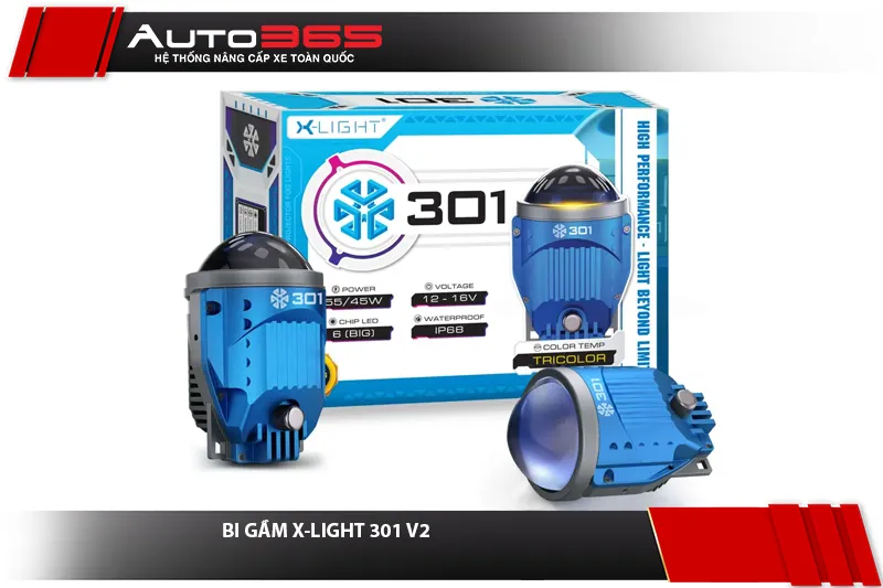 Ảnh minh họa X-Light 301 V2 tích hợp ba nhiệt màu