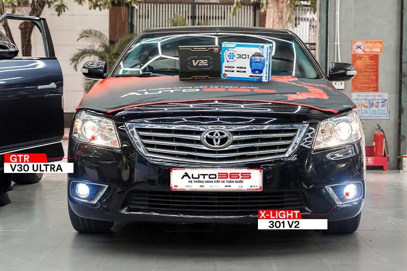 Toyota Camry 2011 sau khi hoàn thiện combo đèn chính và đèn gầm tại Auto365.vn - Trụ Sở Chính