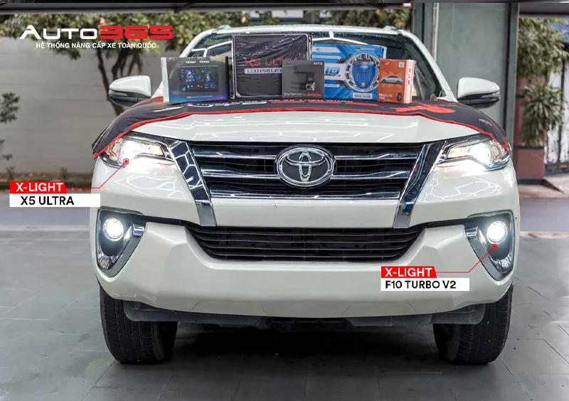Toyota Fortuner 2018 sau khi hoàn thiện combo X5 Ultra và F10 Turbo V2