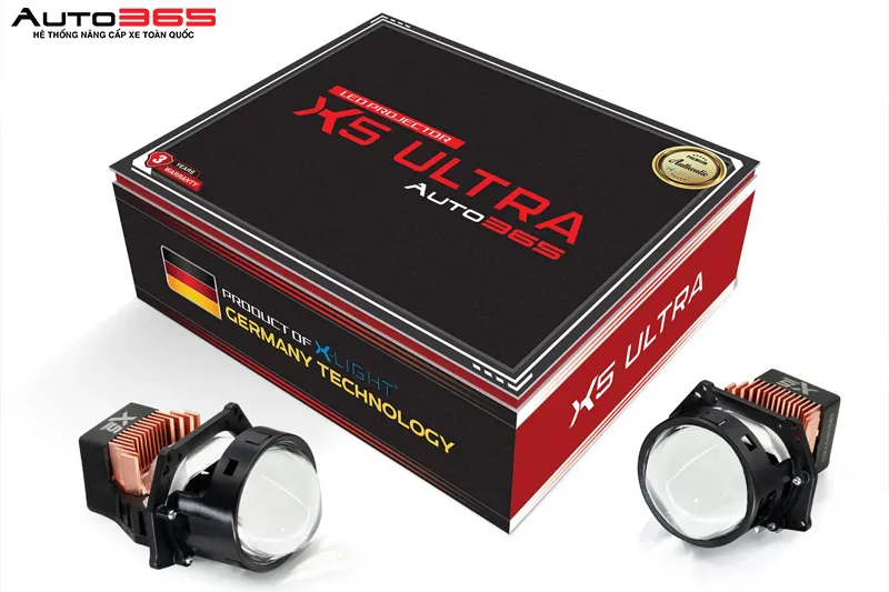 Bộ đèn bi LED thấu kính 3.0 inch dùng cho Toyota Fortuner