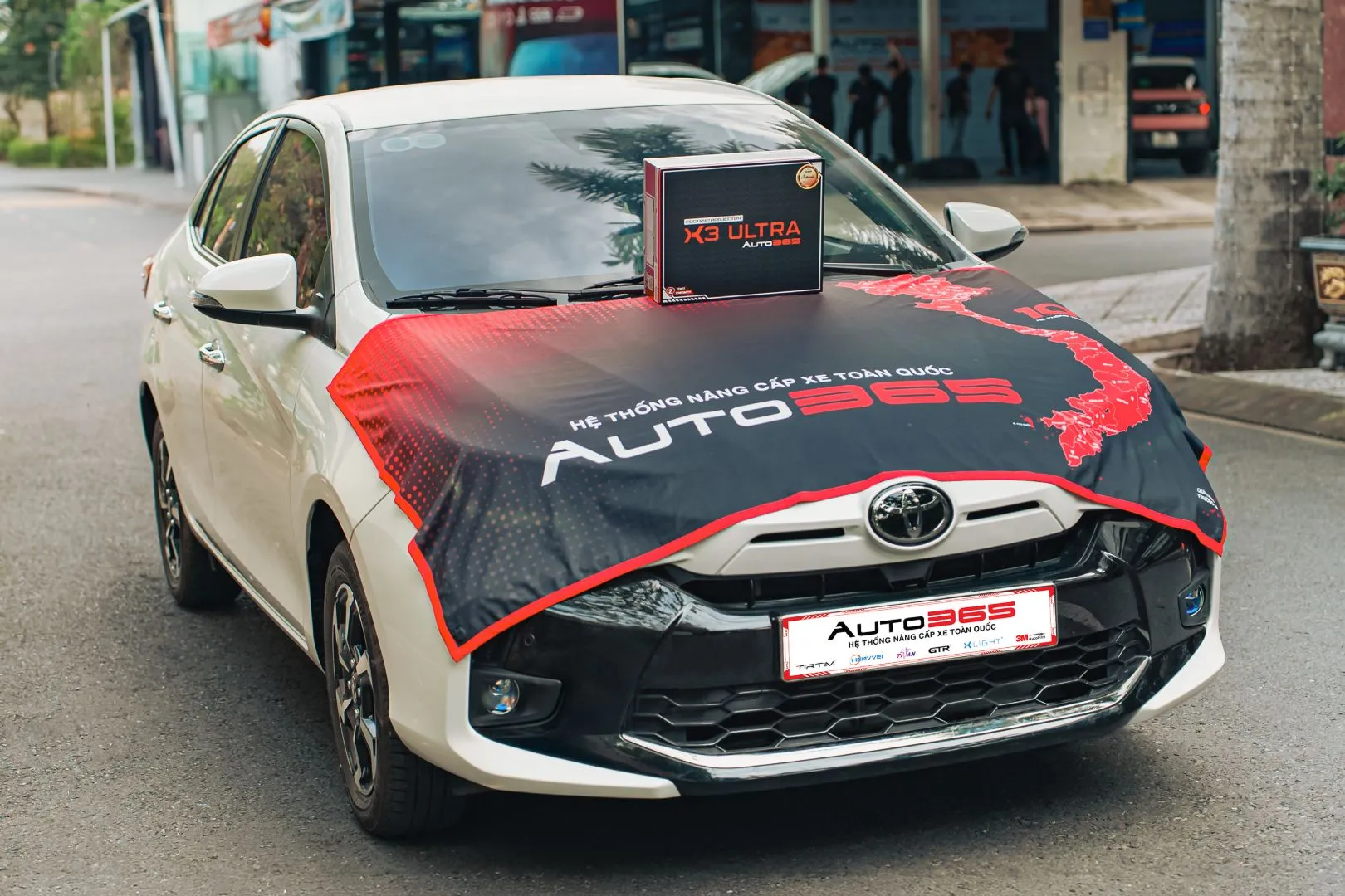 Toyota Vios 1.5E CVT 2018 khi nâng cấp X-Light X3 Ultra, toàn xe góc bên trái