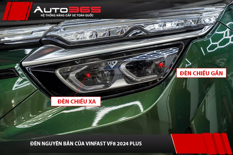 Đèn nguyên bản của VinFast VF 8 trước khi nâng cấp