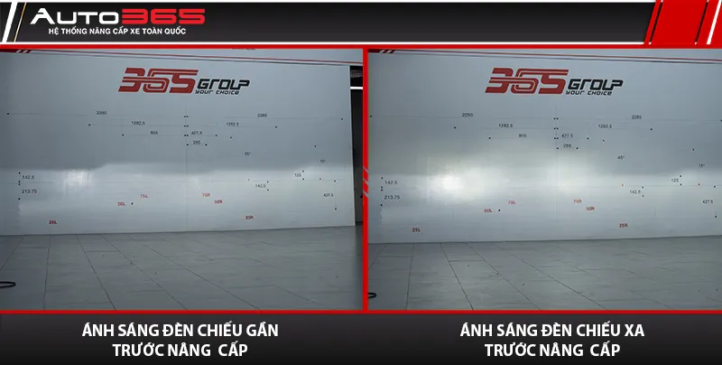 Ánh sáng đèn nguyên bản của VinFast VF 8 trước khi nâng cấp