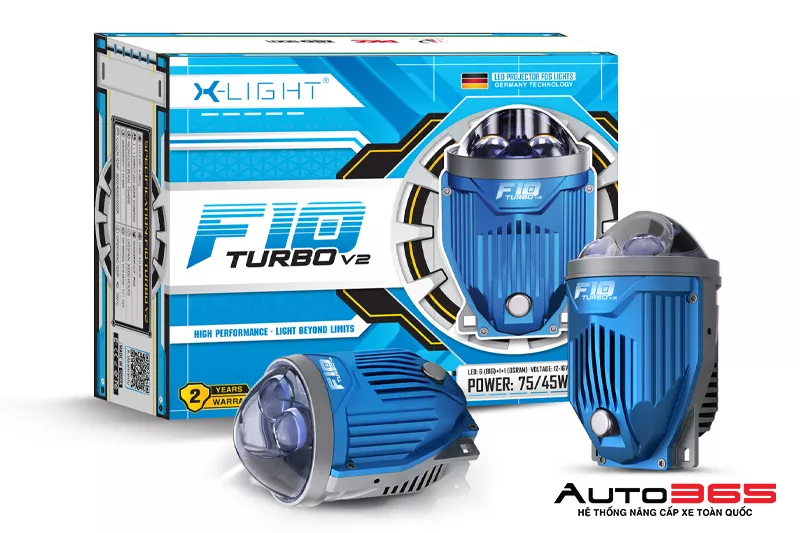 X-Light F10 Turbo V2 4300K lắp cho Ford Ranger Wildtrak 2026