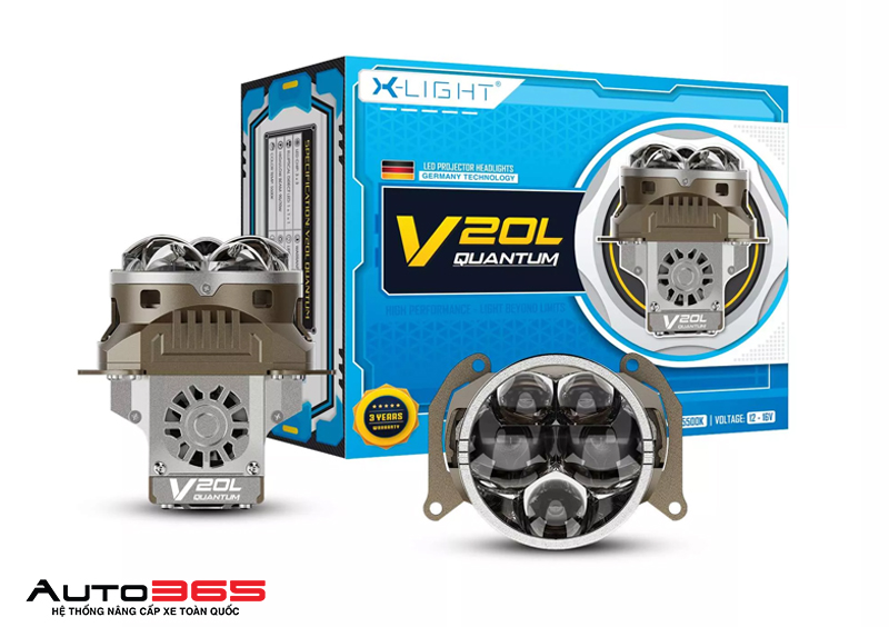 X-Light V20L Quantum lens vuông dùng cho Hyundai Santa Fe 2021