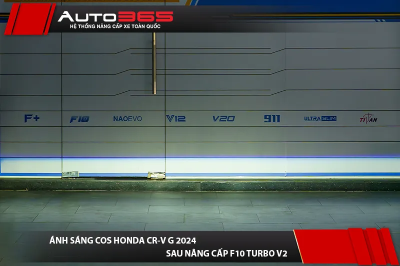 Vùng chiếu chế độ Cos của bi gầm X-Light F10 Turbo V2 trên Honda CR-V G 2024