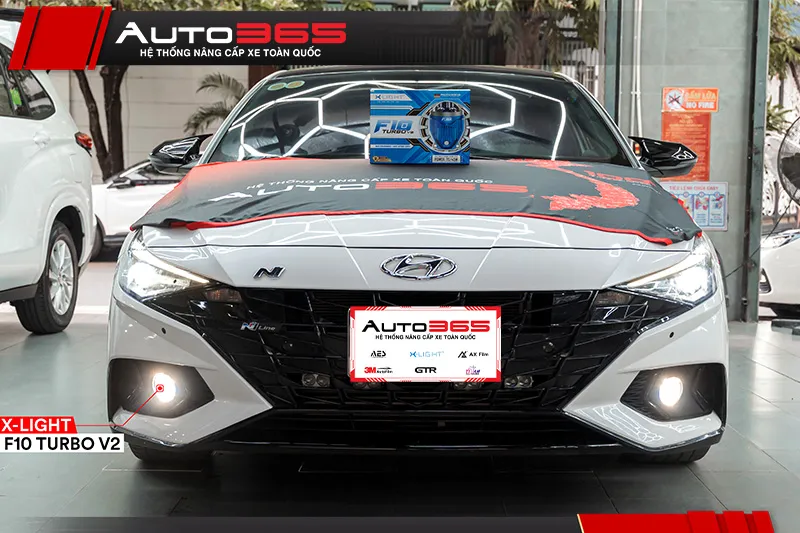 Hyundai Elantra N Line 2023 với đèn gầm được nâng cấp tại Auto365
