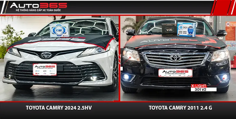 Toyota Camry 2024 và 2011 tại Auto365.