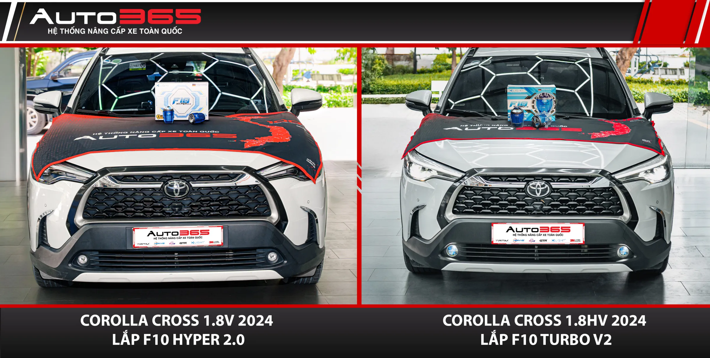 So sánh Corolla Cross 1.8V và 1.8HV đời 2024 tại Auto365
