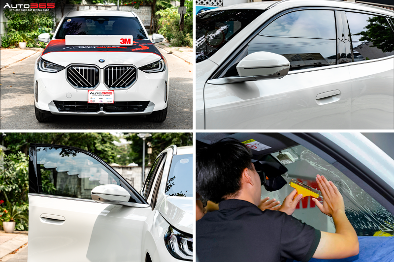 Ảnh minh họa: BMW X3 G45 thế hệ thứ 4, phiên bản 20 xDrive dán 3M CR BLK 40 cho kính lái, CR BLK 35 cho kính sườn trước, CR BLK 15 cho kính sườn sau và kính lưng tại Auto365.vn - Trụ Sở Chính