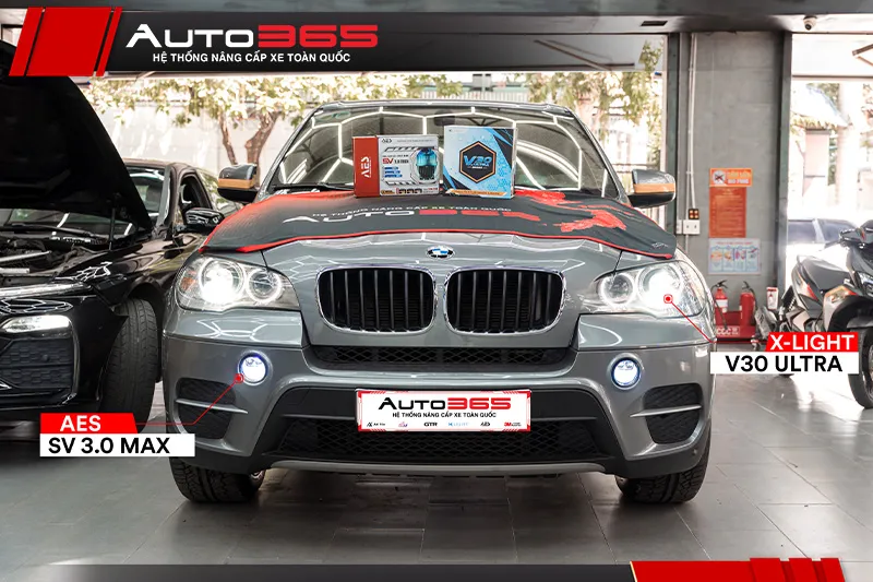 BMW X5 2013 LCI sau nâng cấp đèn chính và đèn gầm