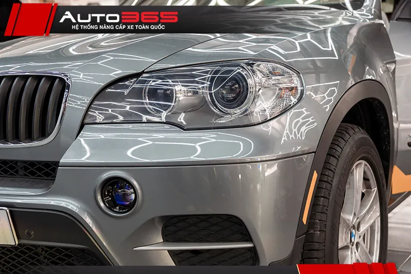 Ngoại quan đèn chính và đèn gầm BMW X5 sau nâng cấp