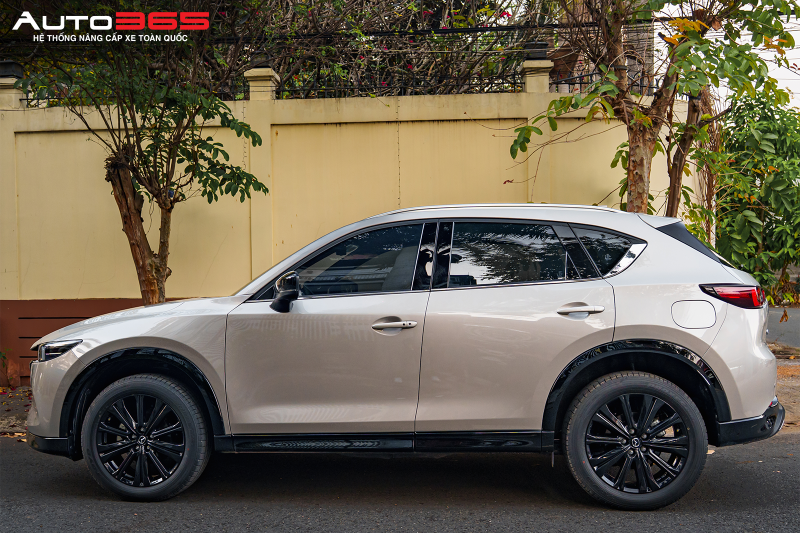 Các vị trí kính sườn và kính sau trên Mazda CX-5 có thể lựa chọn mức phim khác nhau tùy nhu cầu riêng tư và khả năng quan sát