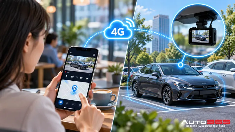Camera hành trình 4G theo dõi xe từ xa