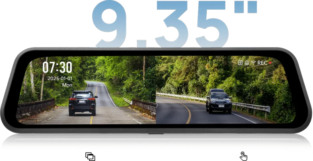 Màn hình cảm ứng 9,35 inch của 70mai S410