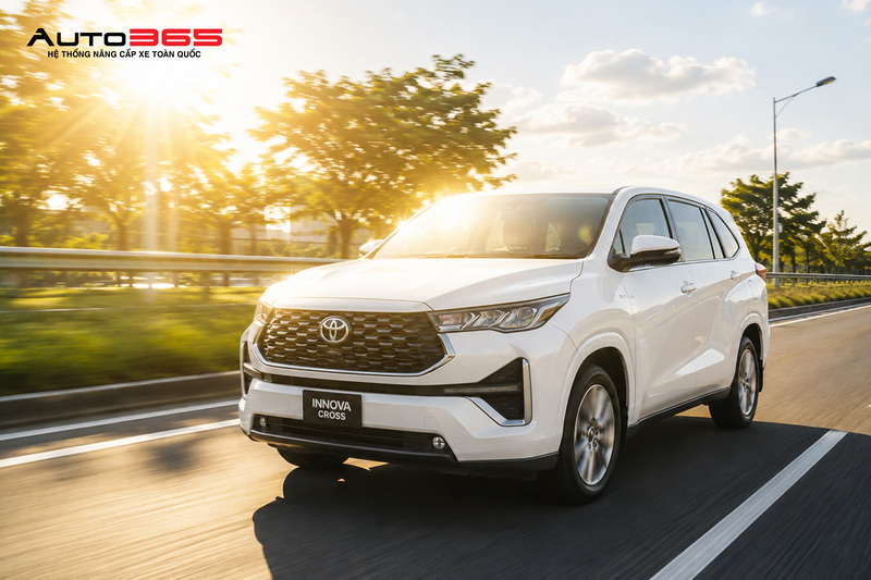 Hình minh họa điều kiện ánh sáng mạnh khi sử dụng Toyota Innova Cross